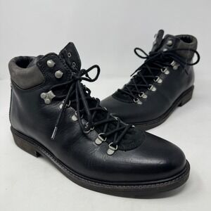 Vintage‎ PAJAR Boots Black Leather Waterproof Lace Up Boots Men's Size 9